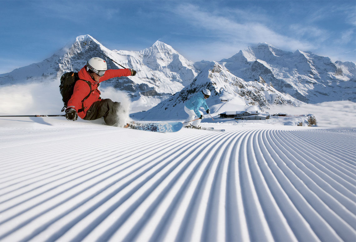 Männlichen skiing, Grindelwald