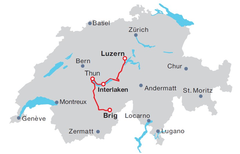 10 Day Railway Highlights Scenic Itinerary | The Swiss Holiday Company